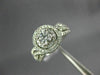 ESTATE LARGE 1.0CT 14K WHITE GOLD DOUBLE HALO SOLITAIRE INFINITY ENGAGEMENT RING