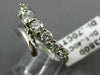 ESTATE LARGE 1.10CT DIAMOND 14KT WHITE GOLD 3D GRADUATING ANNIVERSARY RING 17790