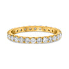 1.0CT DIAMOND 18KT YELLOW GOLD ROUND CLASSIC ETERNITY WEDDING ANNIVERSARY RING