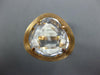 LARGE 9.23CT AAA WHITE CLEAR QUARTZ 14KT ROSE GOLD TRILLION CUT SOLITAIRE RING