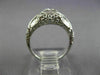 ANTIQUE WIDE .15CT OLD MINE DIAMOND 18KT WHITE GOLD SQUARE ENGAGEMENT RING 26037