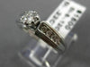 ESTATE .34CT DIAMOND 14KT WHITE GOLD 3D CLASSIC SOLITAIRE ENGAGEMENT RING #19540