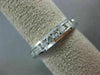 ESTATE .85CT ROUND CUT DIAMOND 14KT WHITE GOLD 3D CHANNEL ANNIVERSARY RING #4007