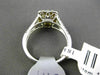 ESTATE 1.76CT GIA FANCY YELLOW DIAMOND 18K TWO TONE GOLD CLASSIC ENGAGEMENT RING