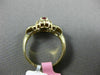ESTATE .67CT DIAMOND & AAA RUBY 14KT YELLOW GOLD 3D HALO ETOILE ENGAGEMENT RING