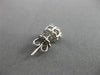 ESTATE 1.12CT DIAMOND 14K WHITE GOLD CLASSIC FLOWER CLUSTER STUD EARRINGS #22238