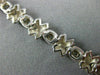 ANTIQUE 1.15CT ROUND CUT DIAMOND 14K WHITE GOLD CLASSIC CROSSOVER BRACELET #3150