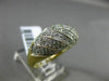 ESTATE WIDE 1CT DIAMOND 14KT YELLOW GOLD CRISS CROSS MILGRAIN ANNIVERSARY RING