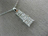 ESTATE .72CT DIAMOND 14K WHITE GOLD CLASSIC INVISIBLE GRADUATING PENDANT #21047