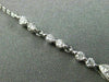 ESTATE 1.12CT DIAMOND 18KT WHITE GOLD 3D BUTTERFLY BY THE YARD FLOATING NECKLACE