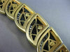 ESTATE WIDE 20CT DIAMOND & ONYX 18KT TWO TONE GOLD GRADUATING CHOKER NECKLACE