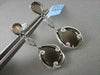 ESTATE PEAR 15.4CT AAA SMOKY TOPAZ & DIAMOND 18KT W GOLD DROP EARRINGS AMAZING!
