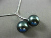 ESTATE 18KT WHITE GOLD AAA TAHITIAN PEARL 3D LOVE KNOT CHERRY FLOATING PENDANT