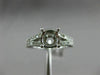 ESTATE .68CT DIAMOND 14KT WHITE GOLD 3D ROUND SEMI MOUNT ENGAGEMENT RING #2004