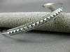 ESTATE .26CT DIAMOND 14KT WHITE GOLD PYRAMID SPIKE FLEXIBILE FUN BANGLE BRACELET