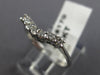 ESTATE .35CT DIAMOND 14KT WHITE GOLD 7 STONE "V" SHAPE ANNIVERSARY RING #18170