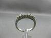 ESTATE .35CT ROUND DIAMOND 14KT WHITE GOLD 3D CLASSIC 7 STONE ANNIVERSARY RING