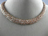 ESTATE LARGE GIA 37.02CT PINK DIAMOND 18K ROSE GOLD MULTI SHAPE CLUSTER NECKLACE