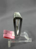 ESTATE .60CT DIAMOND 18KT WHITE GOLD ROUND & PRINCESS INVISIBLE ANNIVERSARY RING