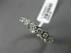 ESTATE .92CT DIAMOND 14KT WHITE GOLD HANDCRAFTED HEART ETERNITY ANNIVERSARY RING