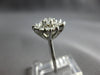 .45CT DIAMOND 14KT WHITE GOLD 3D ROUND MULTI LEAF FLOWER FRIENDSHIP RING #27962