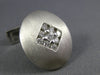 ESTATE LARGE .90CT DIAMOND 14KT WHITE GOLD 3D CLASSIC OVAL SHAPE CUFFLINKS #987