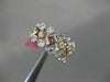 ESTATE WIDE 1.41CT WHITE & PINK DIAMOND 18K 2 TONE GOLD CLASSIC ANNIVERSARY RING