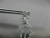 ESTATE 1.40CT DIAMOND & GARNET 14KT WHITE GOLD HANGING FILIGREE EARRINGS #20049