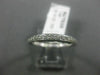 ESTATE .21CT DIAMOND 14KT WHITE GOLD 3D SEMI ETERNITY WEDDING ANNIVERSARY RING