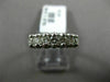 ESTATE .65CT ROUND DIAMOND 14KT WHITE GOLD 7 STONE WEDDING ANNIVERSARY RING 5mm