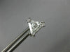 ESTATE LARGE .98CT DIAMOND 14KT WHITE GOLD CLASSIC TRILLION STUD EARRINGS #26598