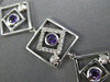 ESTATE WIDE 2.31CT DIAMOND & AAA AMETHYST 14KT WHITE GOLD SQUARE ETOILE BRACELET