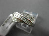 ESTATE WIDE .65CT ROUND & PRINCESS CUT DIAMOND 14KT WHITE GOLD X COCKTAIL RING