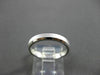 ESTATE 14K WHITE GOLD CLASSIC MATTE & SHINY WEDDING ANNIVERSARY BAND RING #2893