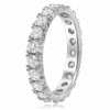 ESTATE 1.60CT DIAMOND 18KT WHITE GOLD 3D ROUND ETERNITY WEDDING ANNIVERSARY RING