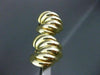 ESTATE LARGE 14K YELLOW GOLD LOVE HEART SEA SHELL DESIGN EARRINGS AMAZING #22546