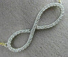 ESTATE LARGE .70CT DIAMOND 14KT TWO TONE GOLD 3D CLASSIC INFINITY LOVE NECKLACE