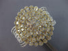 MASSIVE 13.22CT DIAMOND 14K 2 TONE GOLD 3D FLOWER CUFF COCKTAIL BANGLE BRACELET