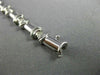 ESTATE .55CT DIAMOND 14KT WHITE GOLD 3D SEMI BEZEL PRONG BEZEL TENNIS BRACELET