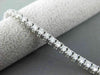 ESTATE 2.96CT DIAMOND 14KT WHITE GOLD CLASSIC FOUR PRONG 2mm TENNIS BRACELET