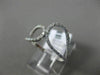 ESTATE WIDE .23CT DIAMOND 18KT WHITE GOLD DOUBLE TEAR DROP CRISS CROSS FUN RING