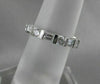 ANTIQUE PLATINUM 1.06CTW ROUND BAGUETTE DIAMOND ETERNITY ANNIVERSARY RING #20014