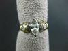 ESTATE .72CT DIAMOND 14KT WHITE & YELLOW GOLD MARQUISE ENGAGEMENT RING #15713