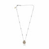 GIA LARGE 1.19CT WHITE & PINK DIAMOND 18KT WHITE GOLD PEAR SHAPE HALO NECKLACE