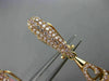 ESTATE EXTRA LARGE 5.34CT PINK DIAMOND 18K ROSE GOLD FILIGREE TEAR DROP EARRINGS