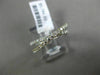 ESTATE .74CT DIAMOND 18KT WHITE & YELLOW GOLD CLASSIC SEMI ETERNITY X LOVE RING