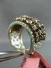 LARGE 5.55CT WHITE & PINK DIAMOND 18K WHITE & ROSE GOLD WEDDING ANNIVERSARY RING