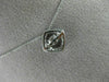 ESTATE .10CT DIAMOND 14KT WHITE GOLD 3D CLUSTER SQUARE DANCING DIAMOND PENDANT