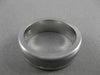 ESTATE 14KT WHITE GOLD MATTE & SHINY WEDDING ANNIVERSARY BAND RING 6mm #23155