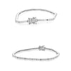 1.73CT DIAMOND 14KT WHITE GOLD ROUND CLASSIC MULTI BAR ETERNITY TENNIS BRACELET
